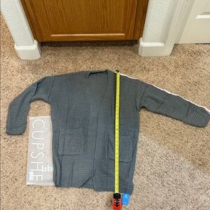 Cupshe Men's Charcoal Cardigan Sweater